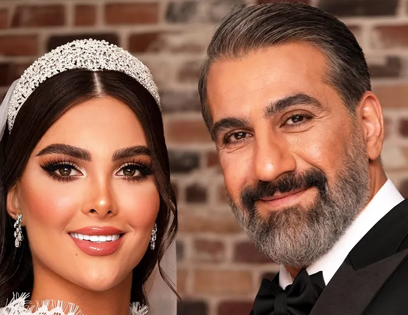 عروسی محمد نادری و همسرش