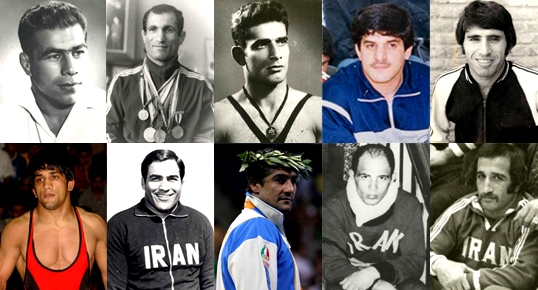عکس کشتی گیران قدیمی ایران
