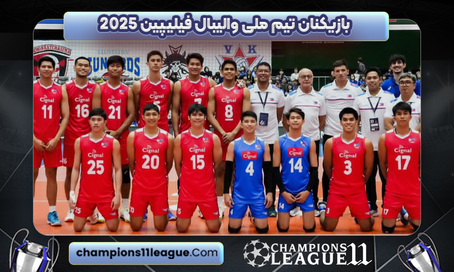 بازیکنان تیم ملی والیبال فیلیپین ۲۰۲۵
