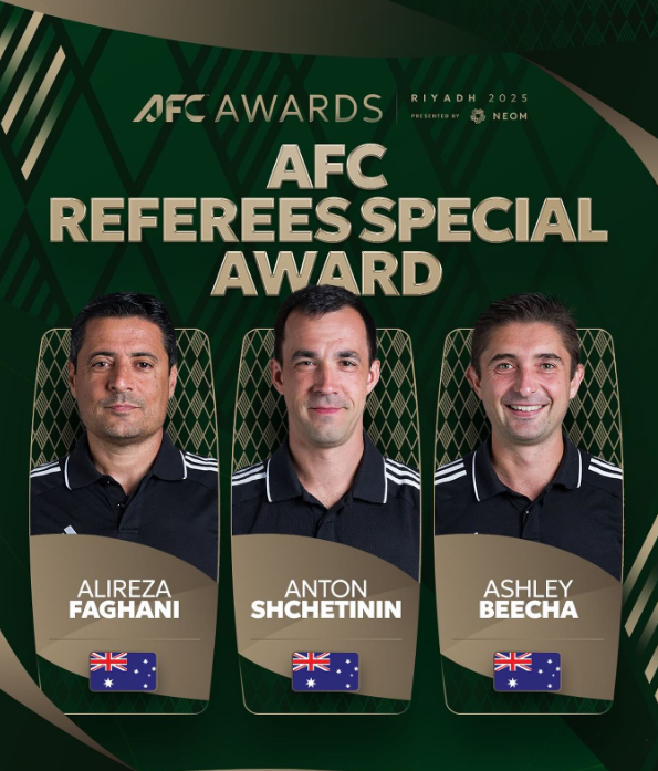 علیرضا فغان برترین داور آسیا 2025