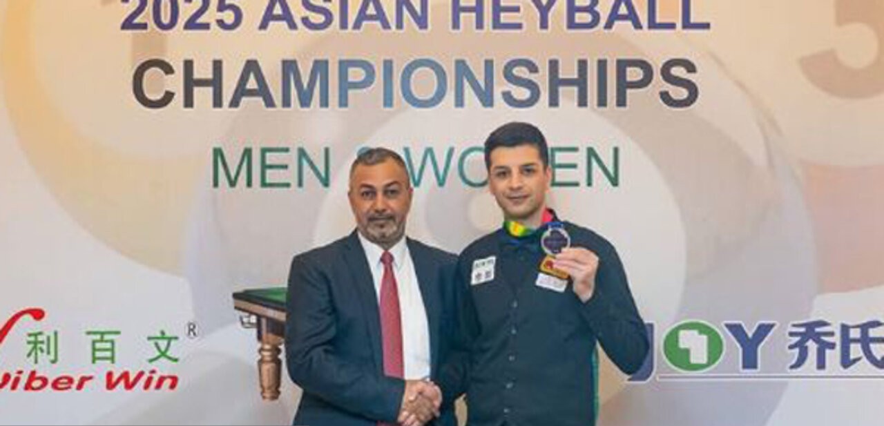 مدال نقره پردل در هی‌بال قهرمانی آسیا