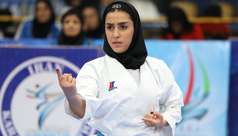 عکس فاطمه صادقی کاراته کار