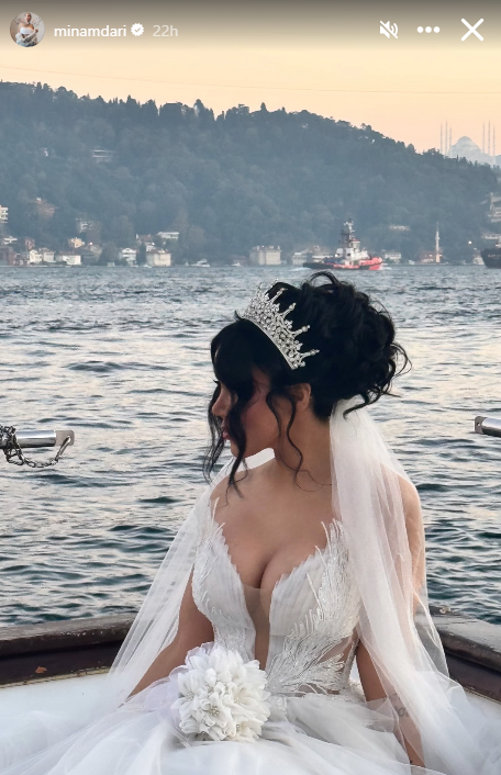 عکس عروسی مینا نامداری