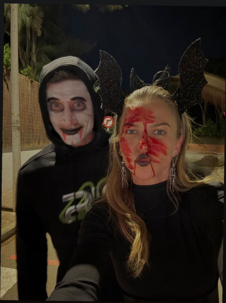 عکس لواندوفسکی و همسرش برای هالووین