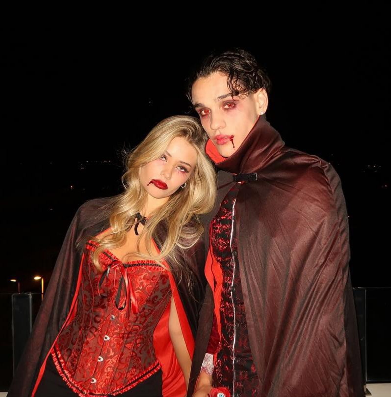 عکس هالووین هکتور فورت و تاتیانا کایر