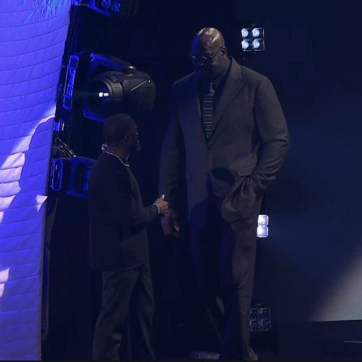 عکس شکیل اونیل در مراسم قرعه کشی جام جهانی 2026